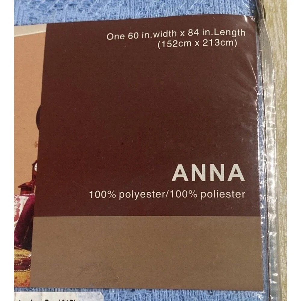 NEW Vivatex ANNA Blue Lace Curtain ONE Panel 60